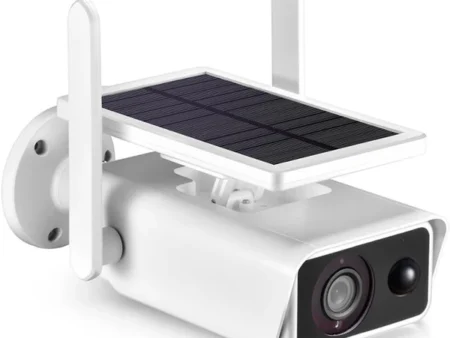 Solar Panel Wireless Security Camera, Solar Security Camera for Home Security, Two-Way Audio, Intelligent Human Detection, Easy Setup, Wi-Fi Camera