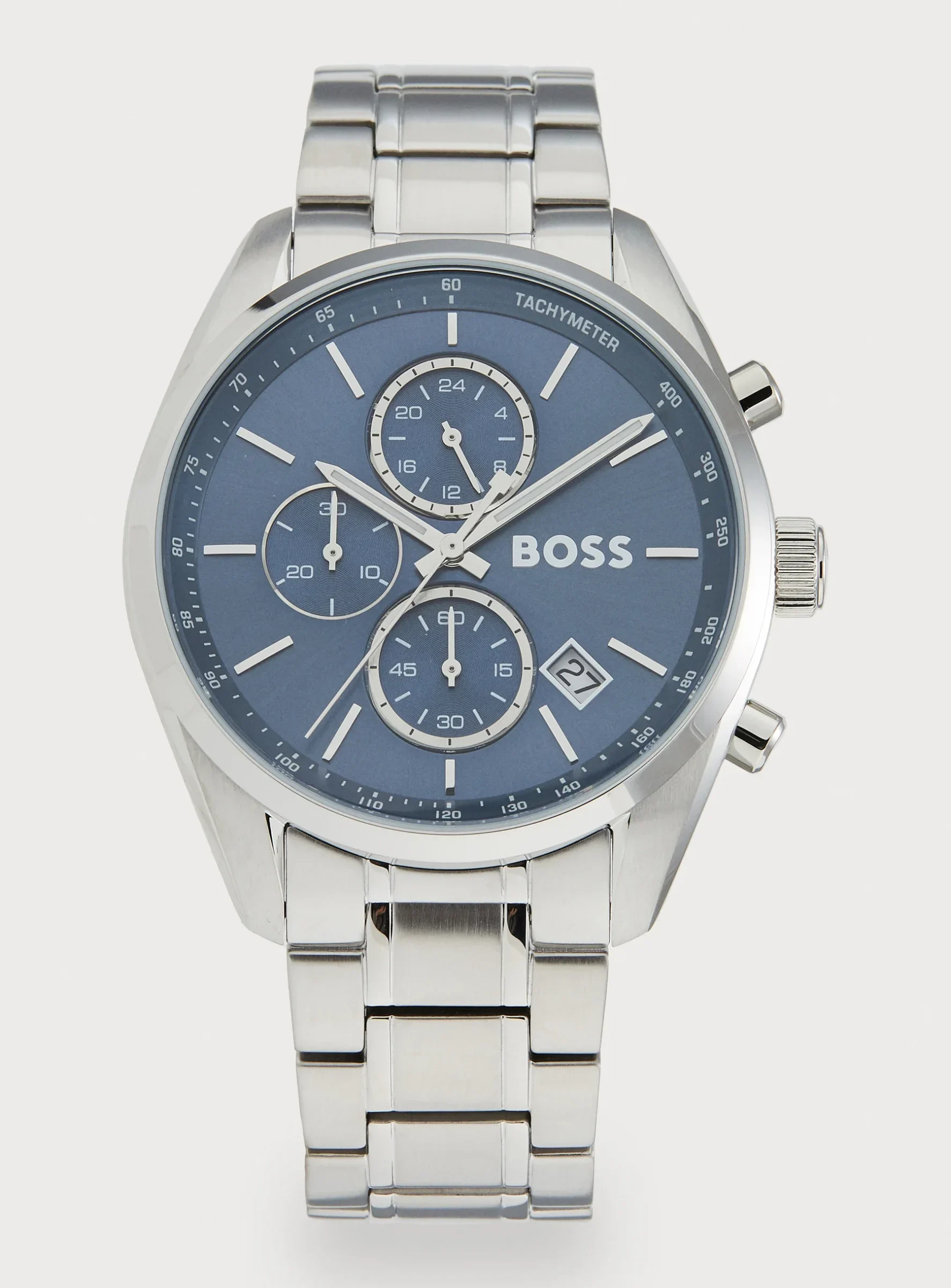 BOSS GRAND PRIX - Orologio cronografo - color argento/blu