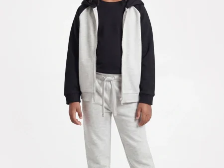 Friboo UNISEX SET - Tracksuit bottoms - black/mottled grey