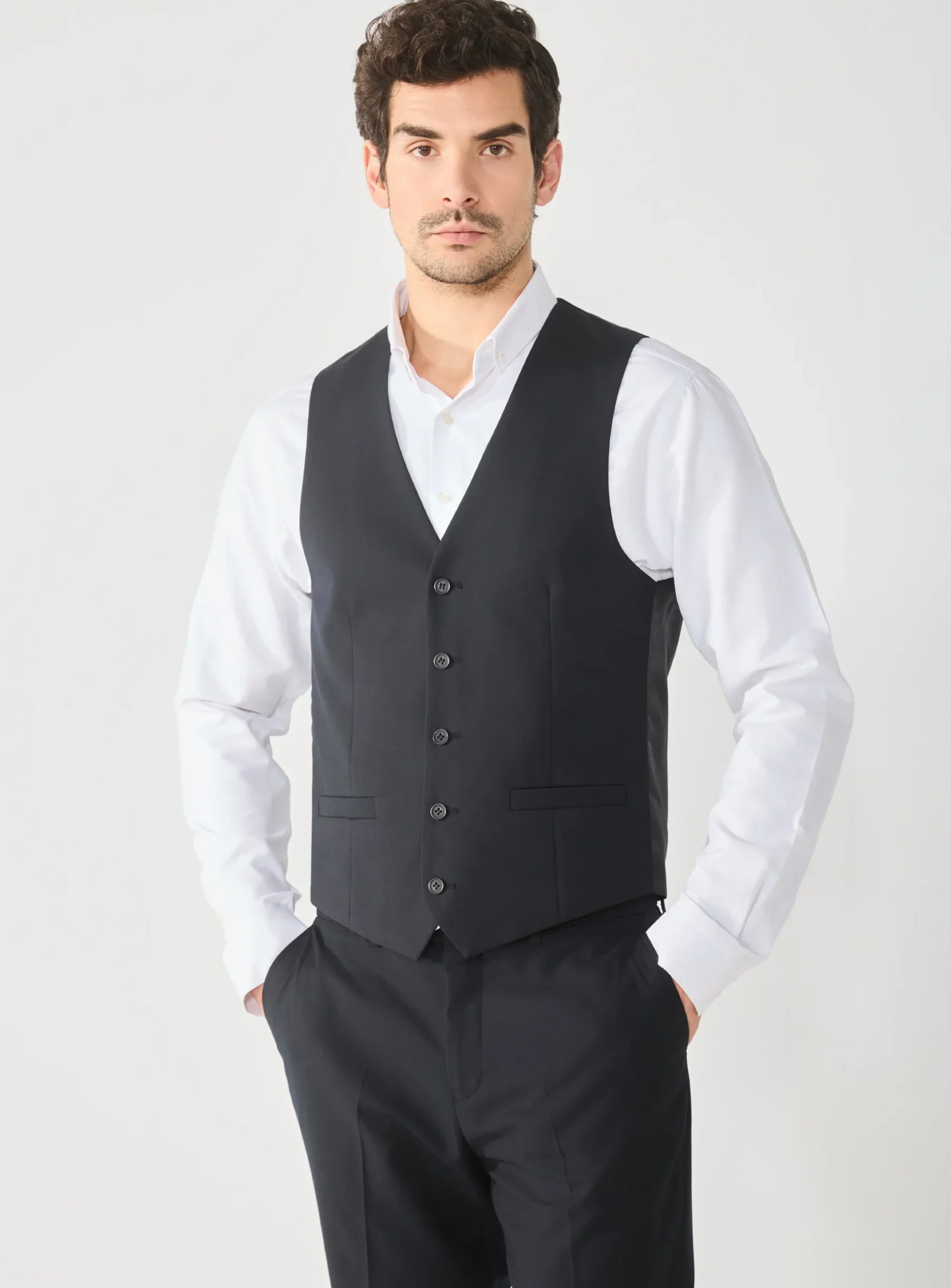 Gilet Pier One M&M BASIC - Gilet da completo - nero
