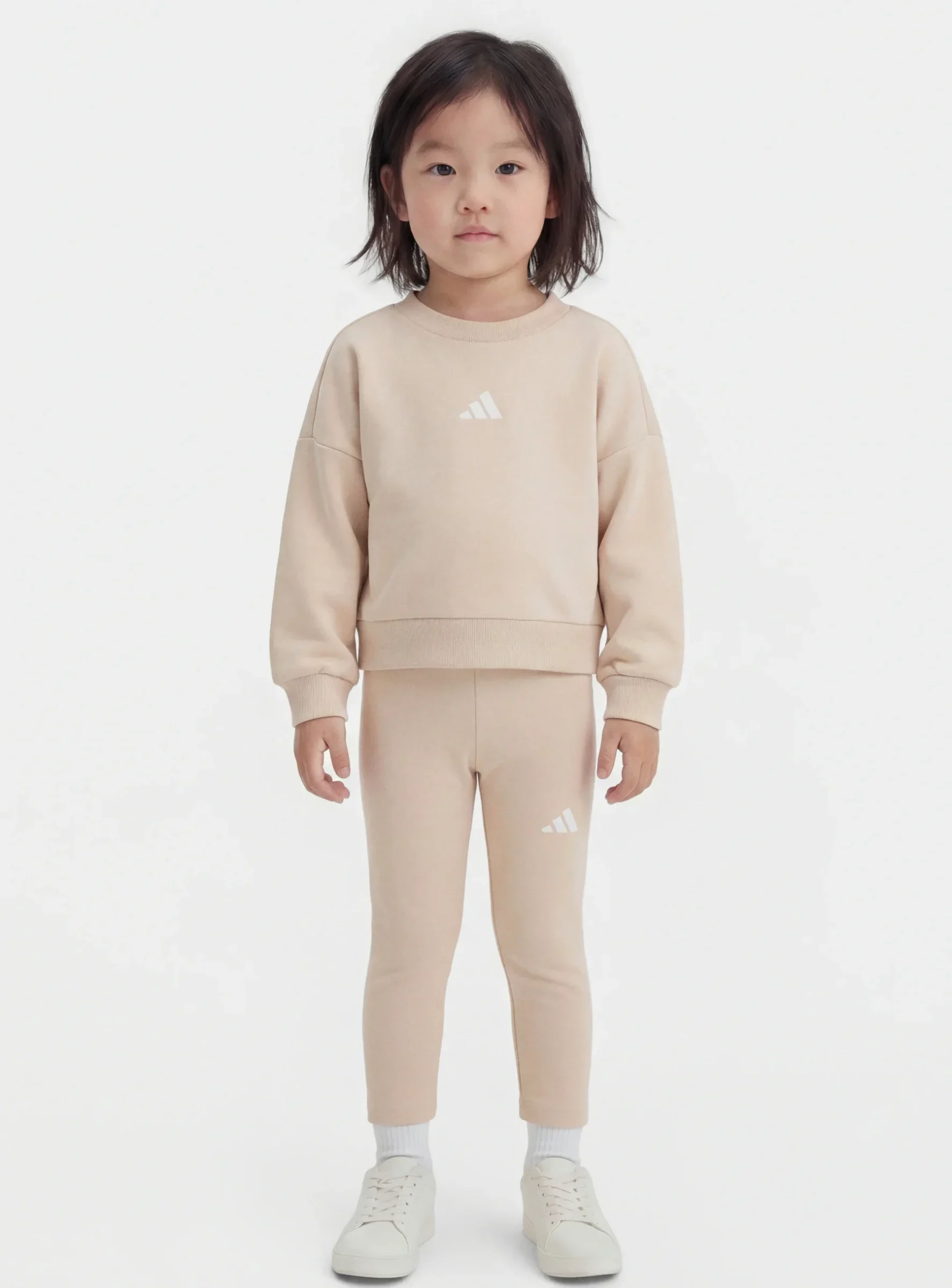 Completo unisex adidas Performance Seasonals - Leggings - Pantaloni - beige/bianco