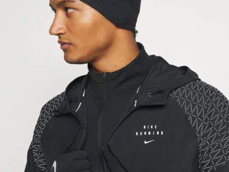 Nike Performance MEN'S RUN DRY HAT AND GLOVE SET - Gloves - black/silver