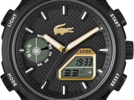 Lacoste LC33 Collection Men's Multifunction Analogue Digital Quartz Watch with Silicone Strap - Available for Men