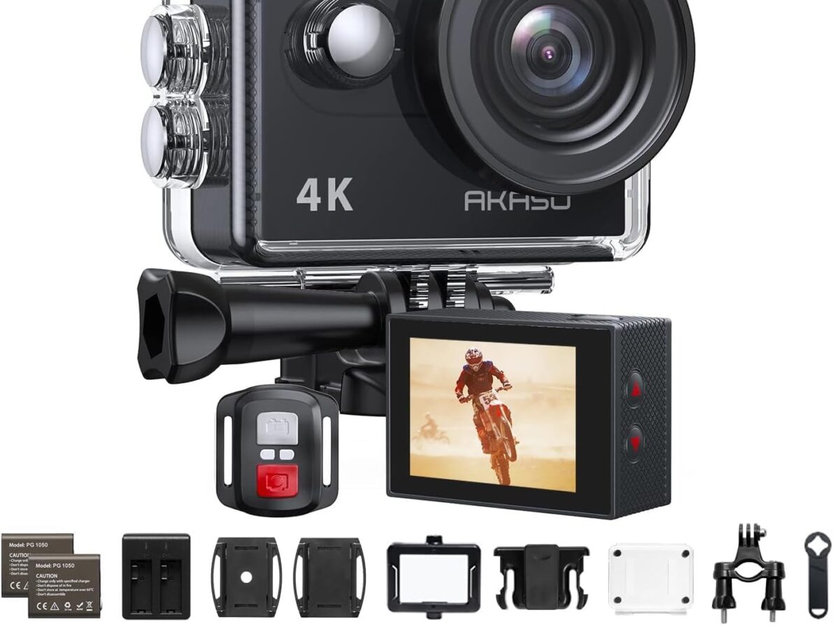 Videocamera sportiva WiFi da 20 MP con risoluzione 4K a 30 fps - Impermeabile fino a 30 metri con stabilizzazione, grandangolo a 170° - Telecomando 2.4G - Qualità d'immagine Ultra HD per gli amanti dell'avventura