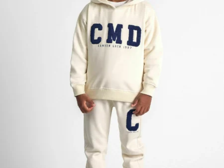 MINOTI EMBROIDERY REGULAR FIT - Tracksuit - off white