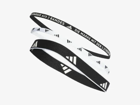 adidas Performance MULTIPLE WIDTH TRAINING HEADBANDS 3 PER PACK - Sweatband - black white