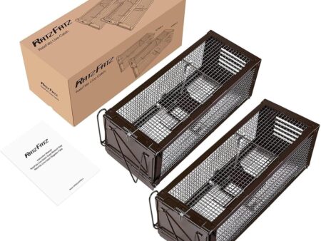 Ratzfatz Rat Trap Multi-Catch Cage XXL, Adjustable Sensitivity, No Kill, Reusable, for Indoor/Outdoor Use, for Catching Mice, Rats and Other Rodents of Similar Size (1)