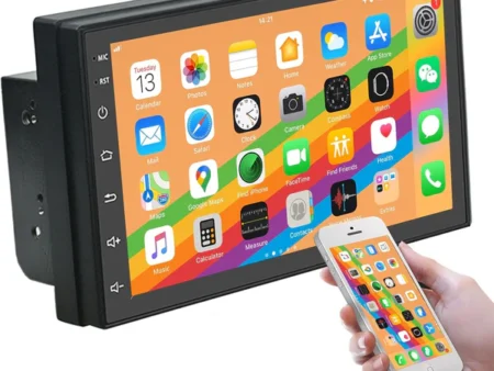 2 Din Car Radio With Bluetooth GPS/WiFi/FM 7" Touch Screen CarPlay - Android Auto