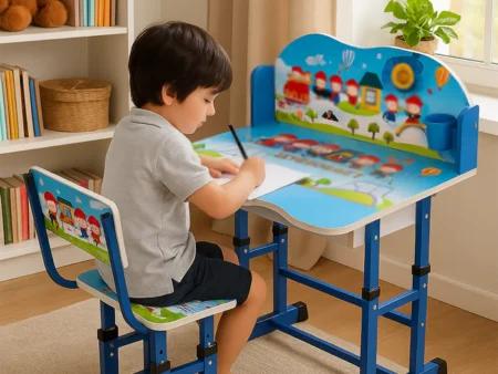 Adjustable Children's Study Desk and Chair