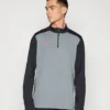 cool grey/black/bright crimson