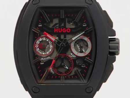 HUGO ID SKELETON - Chronograph watch - black