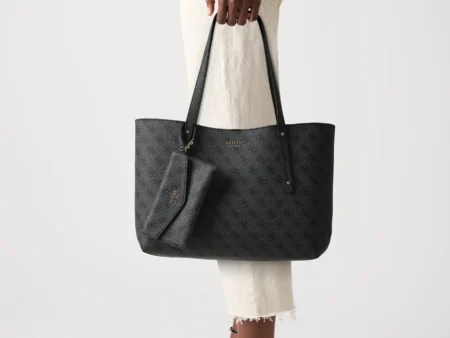 Guess BRENTON TOTE SET - Clutch - coal
