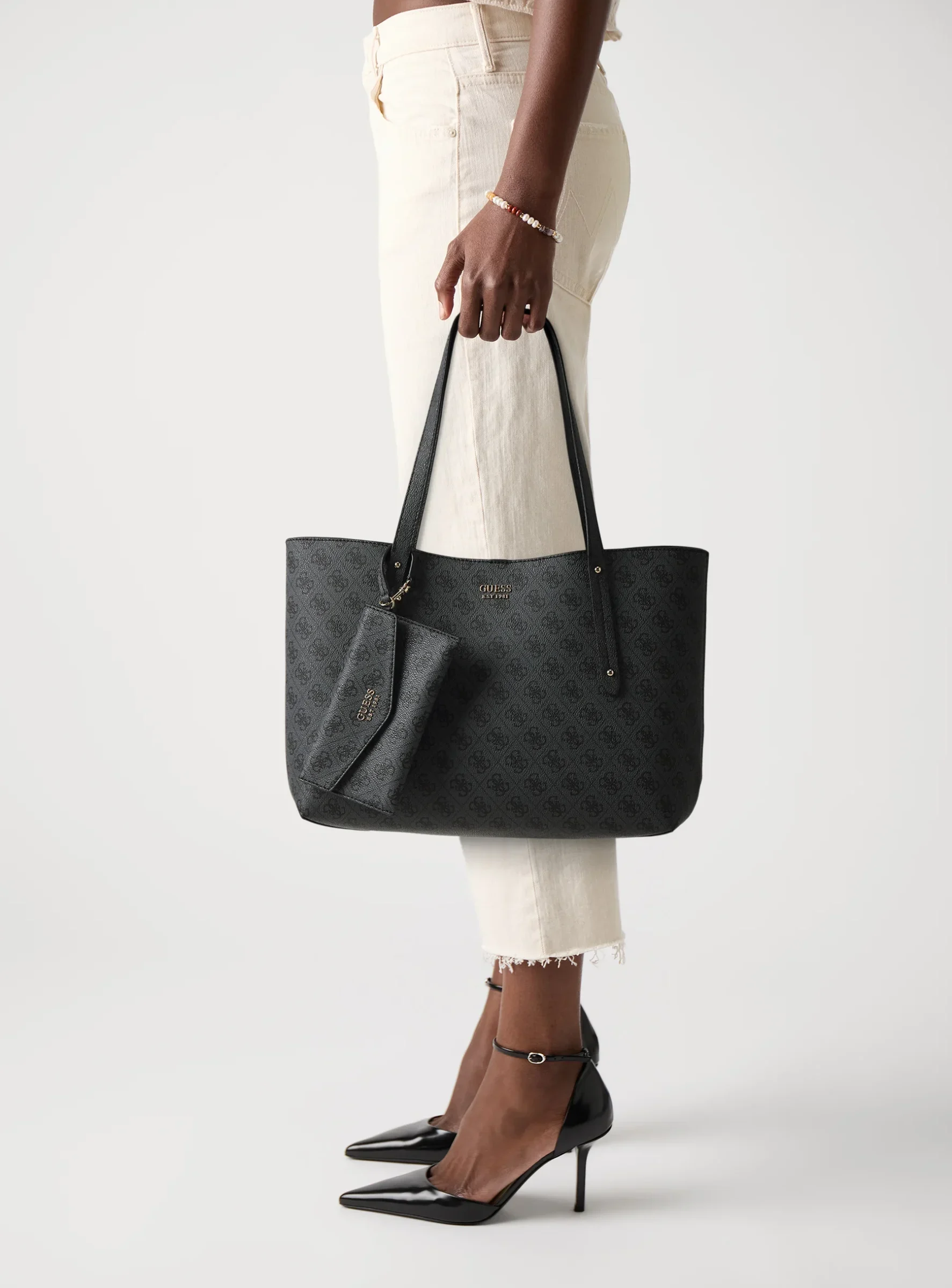 Set di borse tote Guess Brenton - Pochette - antracite