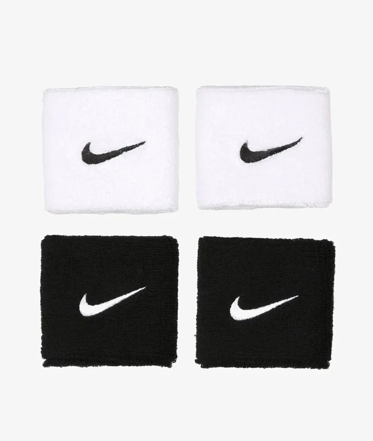 Fasce da polso Nike Performance, confezione da 4 pezzi, unisex - Fascia antisudore - nero/bianco