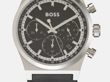 BOSS CANDOR - Chronograph watch - black/silver-coloured