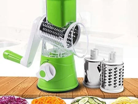 Manual Grater with Three Interchangeable Rollers